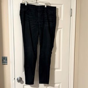 Eileen fisher pull on elastic waist denim jeggings size L